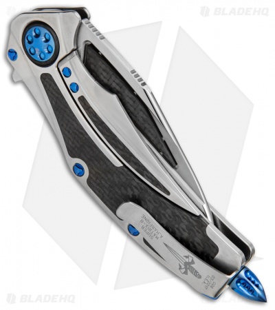 Marfione Custom Super Matrix-R Knife Titanium/Carbon Fiber (3.75" Mirror/CF)