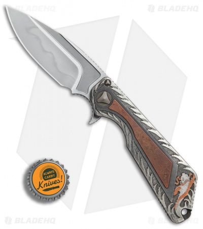 Marfione / Strider Custom MSG-3.5 Flipper Knife Fallout/Cu Engraved (W2 Juyo) 
