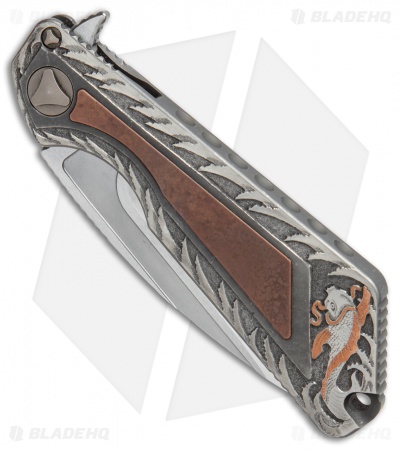 Marfione / Strider Custom MSG-3.5 Flipper Knife Fallout/Cu Engraved (W2 Juyo) 