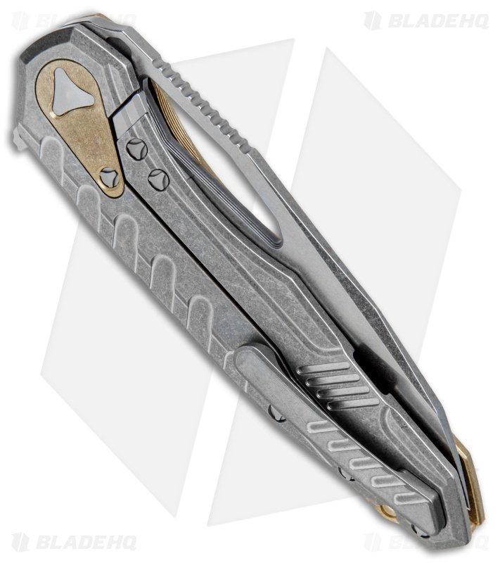 Microtech Sigil MK6 Frame Lock Knife Brass (3.75 Microtech Sigil MK6 Frame Lock Knife Brass (3.75