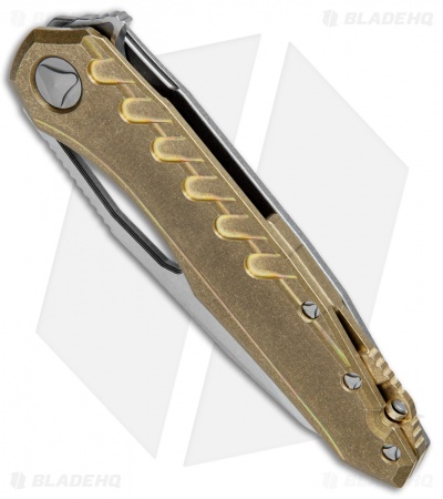 Microtech Sigil MK6 Frame Lock Knife Brass (3.75 Microtech Sigil MK6 Frame Lock Knife Brass (3.75