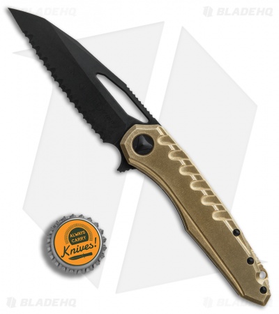Microtech Sigil MK6 Frame Lock Knife Brass/Black (3.75