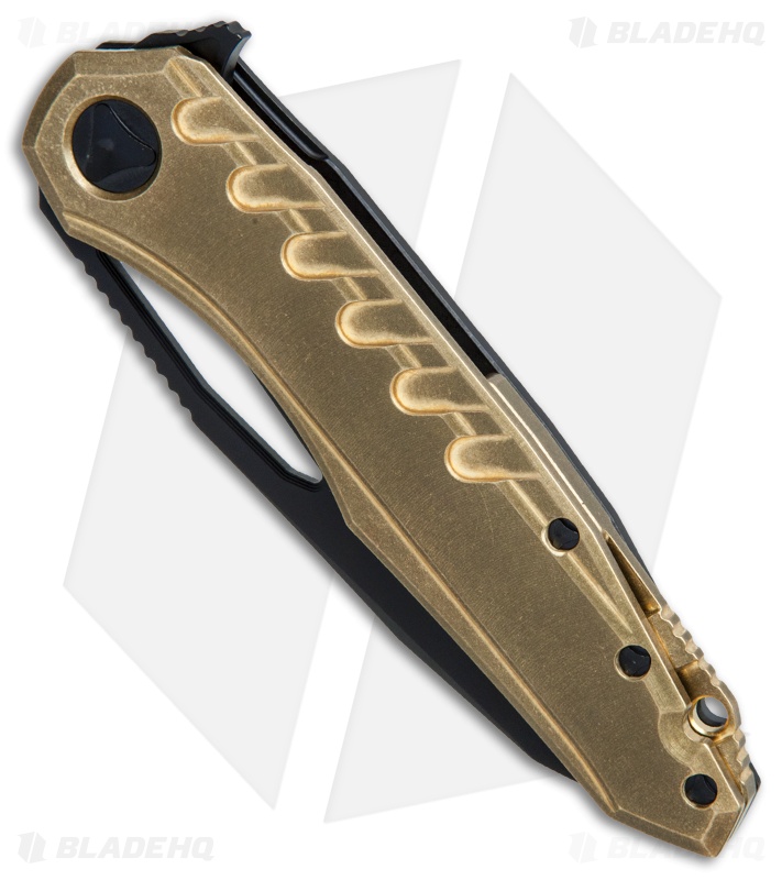Microtech Sigil MK6 Frame Lock Knife Brass/Black (3.75