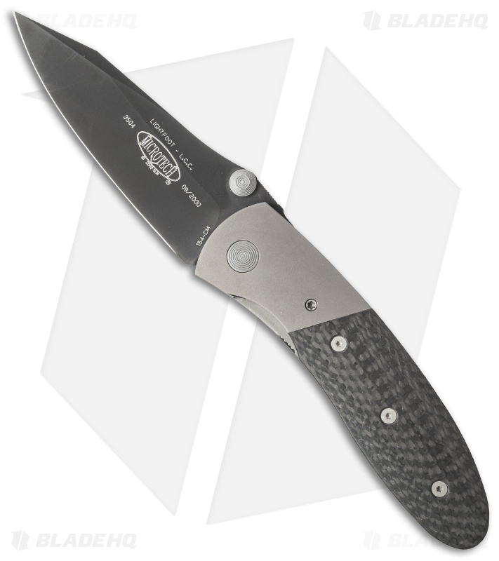 Microtech Lightfoot Compact Combat LCC M/A Manual Knife (3.5" Black) 09 ...