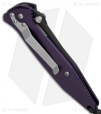 Microtech Mini Socom Manual Knife Purple Aluminum (3.25" Black) 12/1998