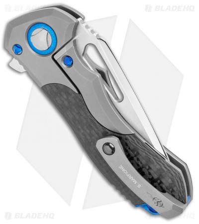Marfione Custom Protocol HP BBTI Bolster CF Blue Ti (3" Mirror) 394-MCK