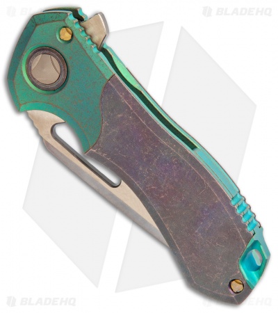 Marfione Custom Protocol Antique Green/Patina Micarta (3" Bronze)