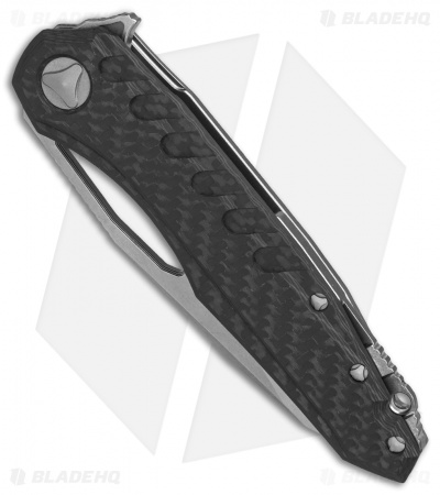 Microtech Sigil MK6 Frame Lock Knife Carbon Fiber (3.75" Stonewash)