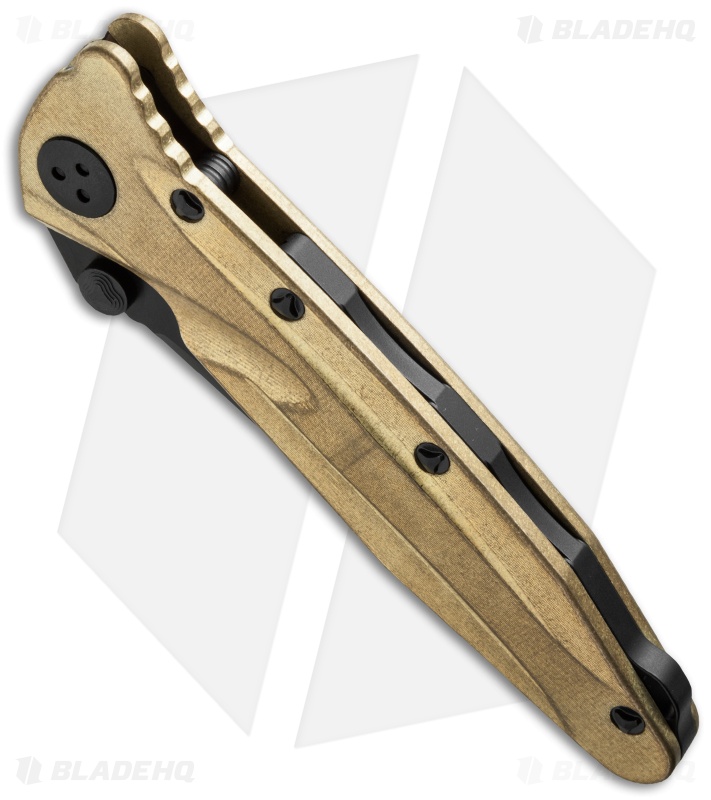 Microtech BAB Socom Delta Tanto Knife Brass (4" Black) 163-1BRT