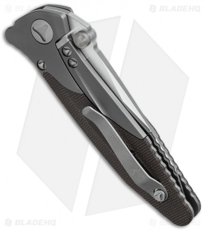 Marfione Custom Socom Bravo Tanto Knife Canvas Micarta (4" Mirror)