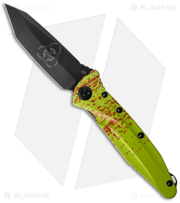 Microtech Socom Delta Tanto Knife Zombie Green (4
