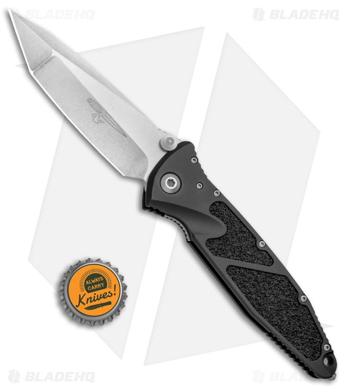 Marfione Custom Socom Elite Prototype Tanto Manual Knife Black (4" Stonewash)