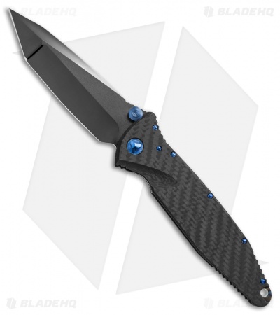 Marfione Custom Socom Elite T/E Knife CF w/ Flamed Spacer + Blue