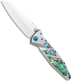 Marfione Custom Socom Elite Warcom Knife Abalone/SS (4" Mirror)