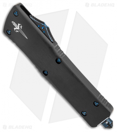 Marfione Custom Troodon Recurve Black w/ Blue Ti Hardware (3.75" Mirror)