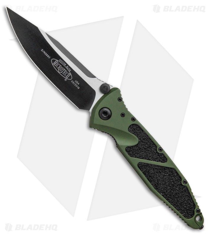 Microtech Socom Elite - Manual Knife | OD Green + Black | Blade HQ