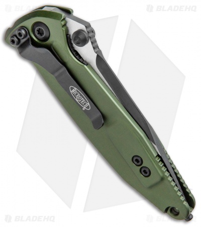 Microtech Socom Elite Manual Knife OD Green (4" Black) 160-1OD