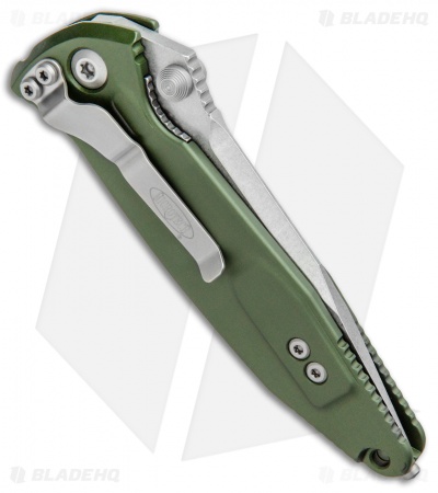 Microtech Socom Elite Manual Knife OD Green (4" Stonewash) 160-10OD