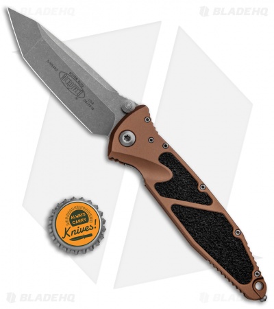 Microtech Socom Elite T/E Manual Folding Knife Tan (4" Apocalyptic) 161-10APTA