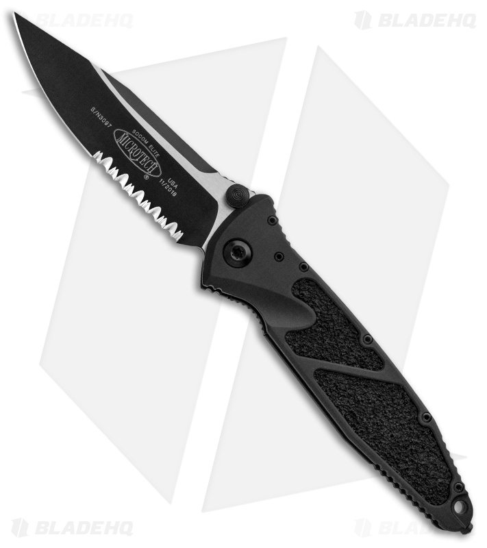 Microtech Socom Elite - Manual Knife | Tactical + Black Serrated