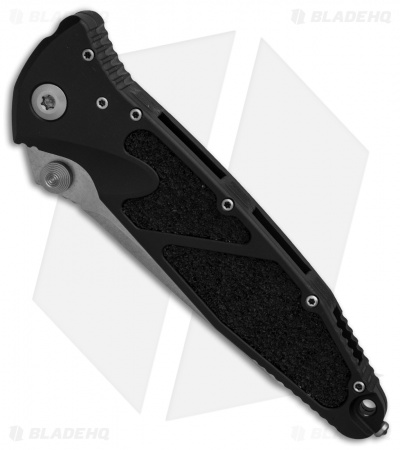 Microtech Socom Elite Tanto Manual Knife Black (4" Stonewash Serr) 161-11