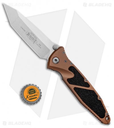 Microtech Socom Elite Tanto Manual Knife Tan (4" Stonewash) 161-10TA