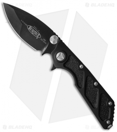 Microtech DOC Flipper Frame Lock Knife Aluminum (3.75" Black) 153-1