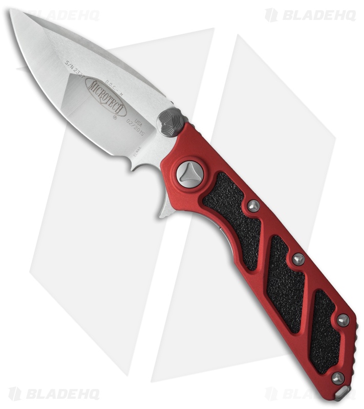 Microtech DOC Flipper Knife Red Aluminum (3.75