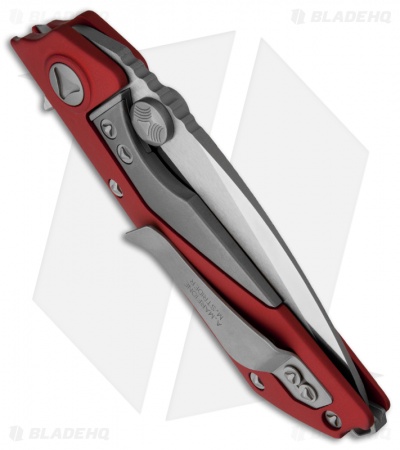 Microtech DOC Flipper Knife Red Aluminum (3.75
