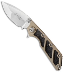 Microtech DOC Flipper Knife Tan Aluminum (3.75" Satin) 153-4TA