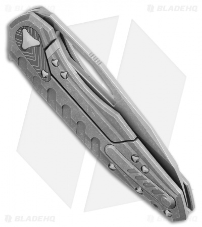 Marfione Custom Knives Sigil Flipper Knife Titanium (3.5" Apocalyptic)