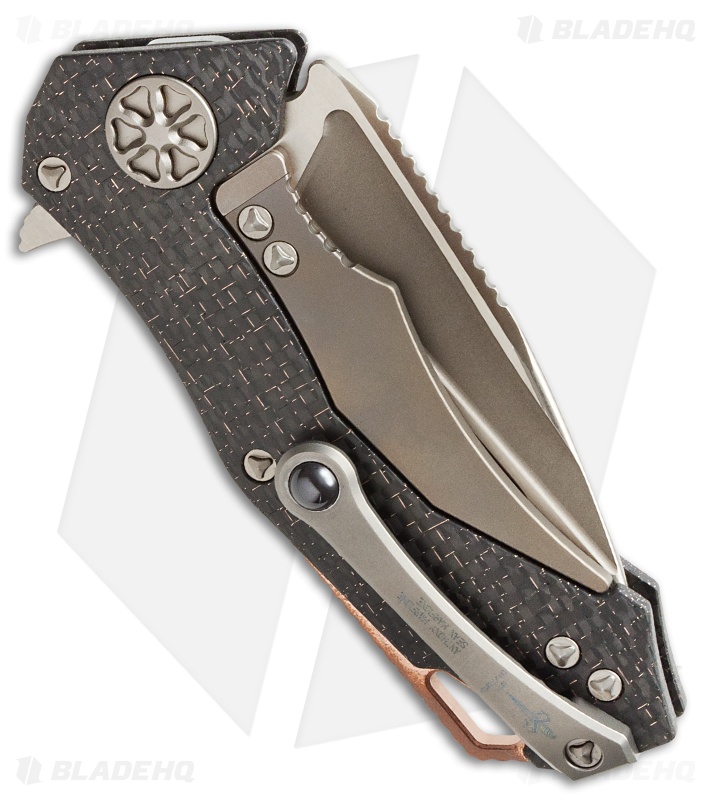 Marfione Custom Knives Star Lord Flipper LSCF (3.75" Bronzed SW)