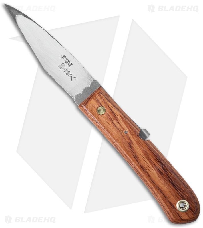 Mikihisa Single Bevel Moroha Right Hand Folder Cherry Wood (4" Aogami) Japan
