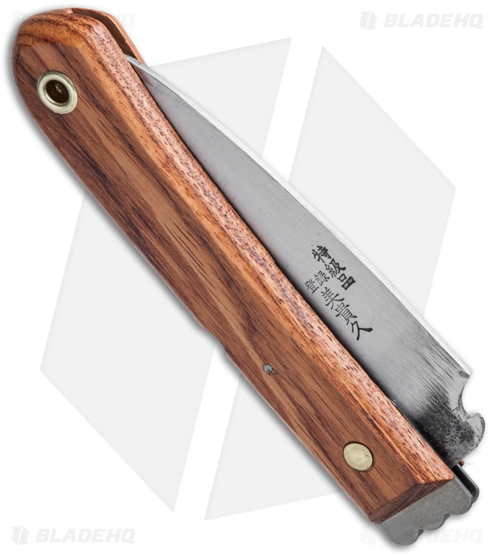 Mikihisa Single Bevel Moroha Right Hand Folder Cherry Wood (4" Aogami) Japan