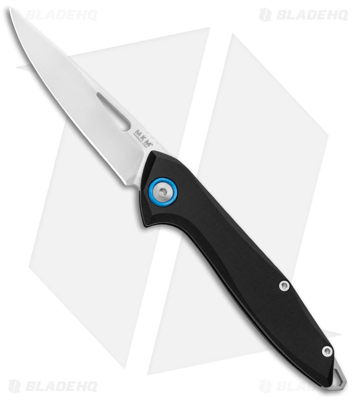 MKM Burnley Cellina Slip Joint Knife Black Aluminum (2.75" Satin)