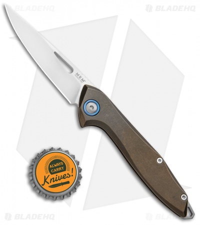 MKM Burnley Cellina Slip Joint Knife Bronze Titanium  (2.75" Satin)