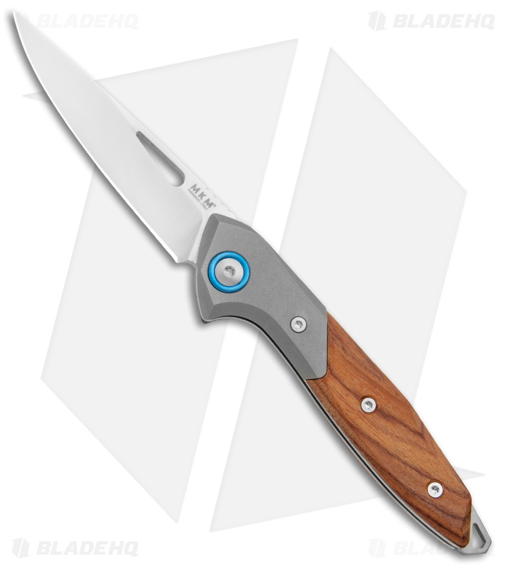 MKM Burnley Cellina Slip Joint Knife Santos Wood/Ti Bolster (2.75" Satin)