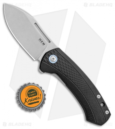MKM Voxnaes Colvera Frame Lock Knife Black G-10 (2.91" Stonewash)