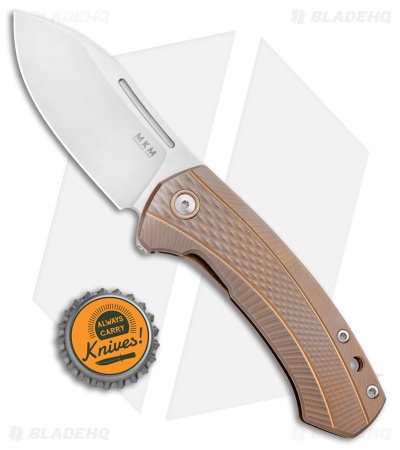 MKM Voxnaes Colvera Frame Lock Knife Bronze Ti (2.91" Stonewash)