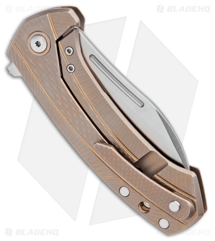 MKM Voxnaes Colvera Frame Lock Knife Bronze Ti (2.91" Stonewash)