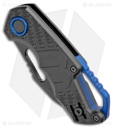 MKM Voxnaes Isonzo Clip Point Liner Lock Knife Black FRN  (2.25" Black)