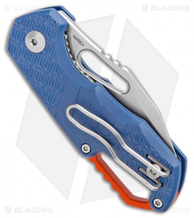 MKM Voxnaes Isonzo Clip Point Liner Lock Knife Blue FRN (2.25" Stonewash)