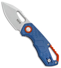 MKM Voxnaes Isonzo Clip Point Liner Lock Knife Blue FRN (2.25" Stonewash)