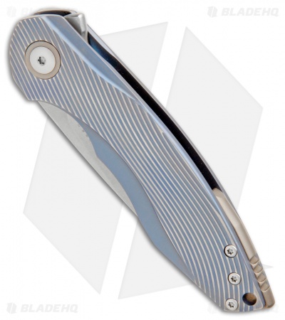 MKM Voxnaes Timavo Liner Lock Knife 3D Blue Ti (2.87" Stonewash)