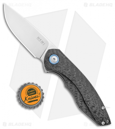 MKM Voxnaes Timavo Liner Lock Knife Carbon Fiber (2.87" Satin)