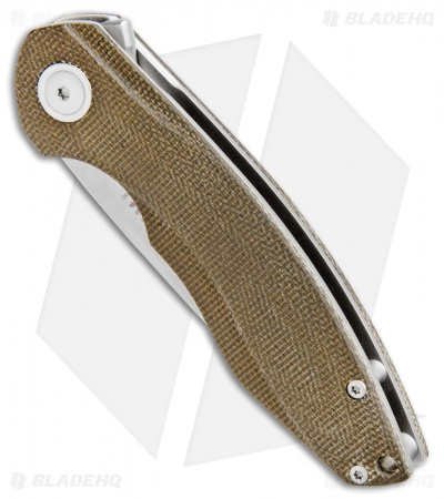 MKM Voxnaes Timavo Liner Lock Knife OD Green Micarta (2.87" Stonewash)