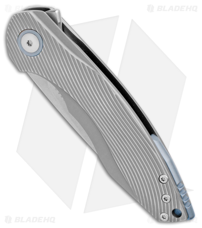 MKM Voxnaes Timavo Liner Lock Knife 3D Titanium (2.87" Stonewash)