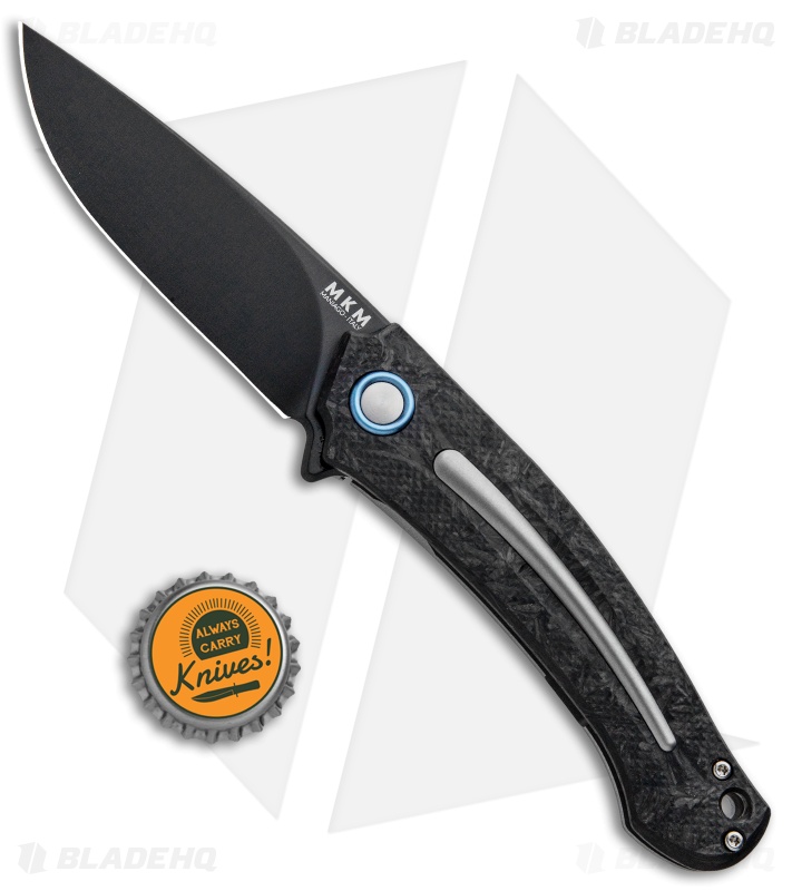 MKM Burnley Arvensis - Frame Lock Flipper Knife | Marble Carbon Fiber