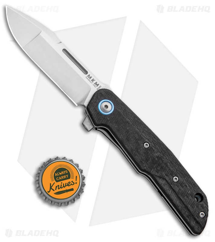 MKM Terzuola Clap Liner Lock Knife Carbon Fiber (3" Satin) LS01-C