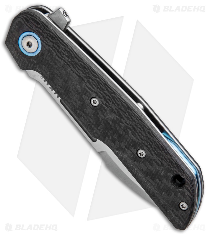 MKM Terzuola Clap Liner Lock Knife Carbon Fiber (3" Satin) LS01-C